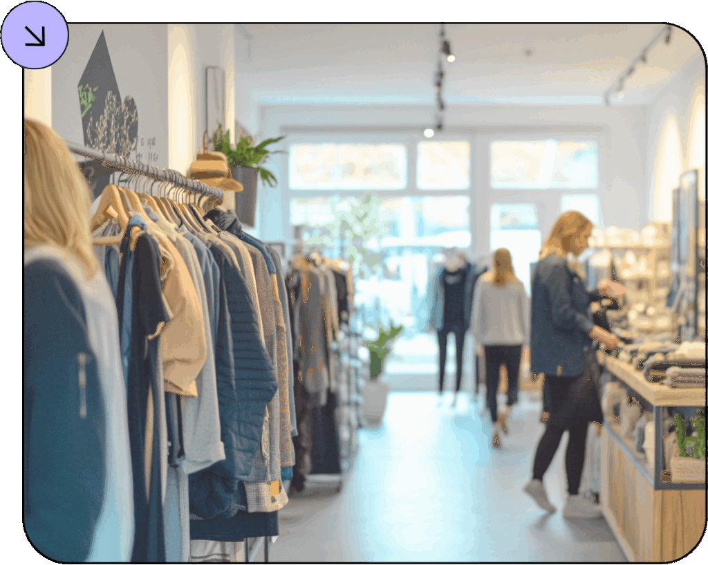 Illustration représentant le secteur retail / distribution abordé par Reflex