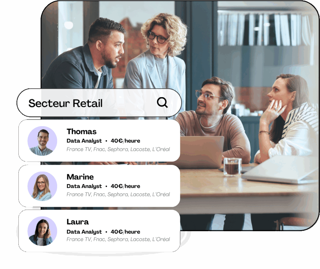 Secteur retail Reflex, déclinaison visuelle