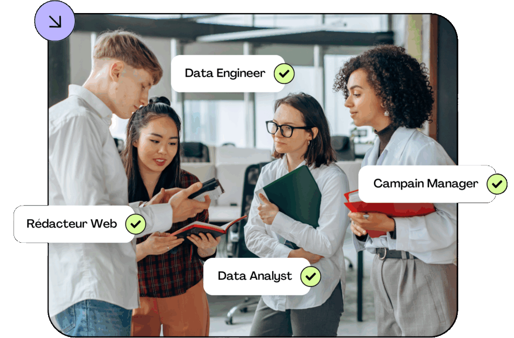 Illustration symbolisant l’expertise CRM et relation client de Reflex