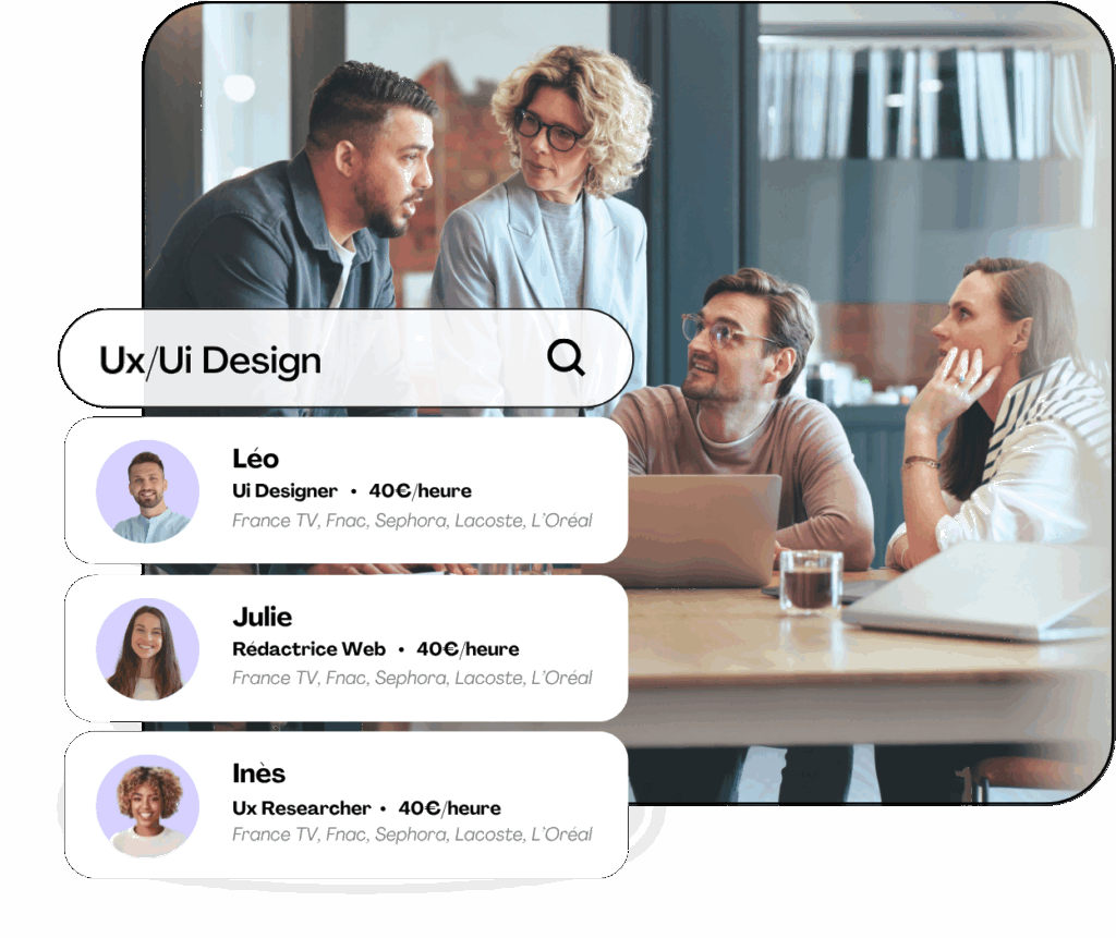 Illustration UX/UI Design Reflex, déclinaison